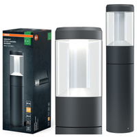 Lampa Ogrodowa Słupek Zewnętrzny Stojący LED 12W 610lm 3000K Ciepła Szary IP44 Endura Osram