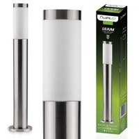 Lampa Ogrodowa Zewnętrzna E27 INOX SŁUPEK 65cm Lilium LUMILED