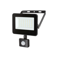 Naświetlacz Reflektor LED 30W 2700lm 4000K Czarny IP44 z Czujnikiem Ruchu Industrialny Flood 7068 Rabalux