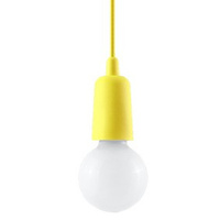 Lampa Sufitowa Wisząca Zwis E27 Nieregularna Żółta Nowoczesna Diego Sollux