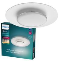 Lampa Sufitowa Plafon LED 40W 4200lm 2700K Czarna Garnet Philips