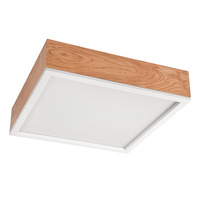 Plafon LED Lampa Sufitowa SANTIAGO 4xE27 Kwadratowa Dębowa LD-PD-9.5 Lamkur