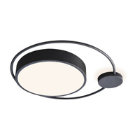 Plafon LED Lampa Sufitowa Oprawa Ścienna Natynkowa 48W 3210lm 3000K Czarny Minimalistyczny Saphira Rabalux
