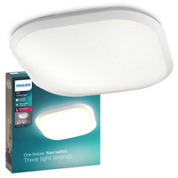 Plafon LED Lampa Sufitowa Natynkowa 18W 4000K Biała 30cm PHILIPS CAVANAL 40K SQ