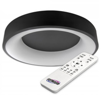 Lampa sufitowa PLAFON LED żyrandol GALAXIS NOVA 54W 3000K-6500K czarny + pilot