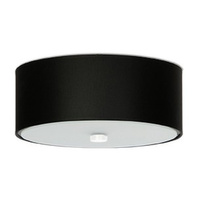 Lampa Sufitowa Plafon 3x E27 Geometryczna Czarna Minimalistyczna Skala Sollux