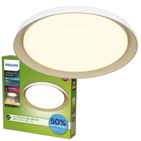Lampa Sufitowa Plafon LED 10W 1850lm 2700K SceneSwitch Biała Pebblo Ultra Efficient Philips