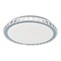 Plafon LED Lampa Sufitowa Oprawa Ścienna Natynkowa 24W Chrom Nowoczesny Cressida Rabalux