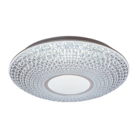 Plafon LED Lampa Sufitowa Oprawa Ścienna Natynkowa 72W 5728lm 3000-6500K CCT Ściemnialna Pilot Przezroczysty Nowoczesny Coralia Rabalux