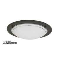 Plafon LED Lampa Sufitowa Oprawa Ścienna Natynkowa E27 Czarny Klasyczny Ufo Rabalux