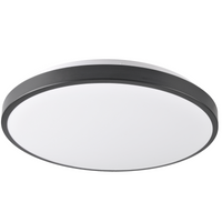 PLAFON LED lampa oprawa sufitowa czarny 40cm 24W 4000K KERN GOLDLUX (Polux)