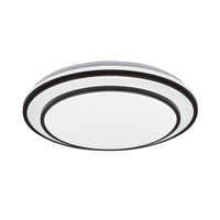 Plafon LED Lampa Sufitowa Oprawa Ścienna Natynkowa 40W CCT Ściemnialna Pilot Timer Czarny Minimalistyczny Lupita Rabalux