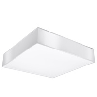 Lampa Sufitowa Plafon 3x E27 Kwadratowa Biała Minimalistyczna Horus Sollux