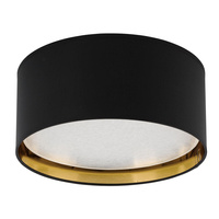 Lampa Sufitowa Plafon Oprawa BILBAO BLACK/GOLD Okrągła Czarno-Złota 45cm 15W 4xE27 3376 TK Lighting