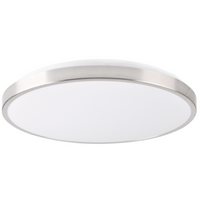 PLAFON LED lampa oprawa sufitowa biały/nikiel 40cm 24W 4000K KERN GOLDLUX (Polux)