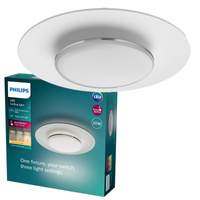 Lampa Sufitowa Plafon LED 30W 3100lm 2700K Czarna Garnet Philips