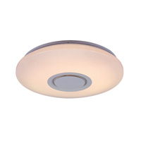Plafon LED Lampa Sufitowa Oprawa Ścienna Inteligentna 24W 1800lm 2700-6500K CCT Głośnik Biały Nowoczesny Rodion 3509 Rabalux