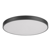 Plafon LED Lampa Sufitowa Oprawa Ścienna Natynkowa 60W 5000lm 3000-6000K CCT Ściemnialna Pilot Timer Czarny Nowoczesny Tesia Rabalux