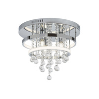 Plafon LED Lampa Sufitowa Oprawa Ścienna Natynkowa 32W Ściemnialna Chrom Klasyczny Pallas Rabalux