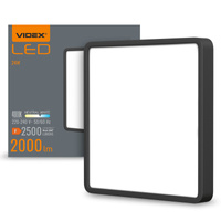 Plafon LED Lampa Sufitowa Natynkowa 20W 2500lm 4000K Neutralna Czarna Videx