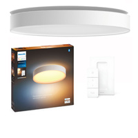 Lampa Sufitowa Plafon LED Enrave Biały 48W 55cm CCT PHILIPS HUE Bluetooth + Przełącznik Dimmer Switch