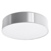 Lampa Sufitowa Plafon 3x E27 Okrągła Szara Minimalistyczna Arena Sollux