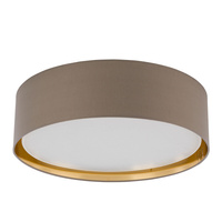 Lampa Sufitowa Plafon Oprawa BILBAO BEIGE/GOLD Okrągła Biało-Beżowa 60cm 15W 4xE27 4399 TK Lighting