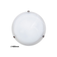 Plafon LED Lampa Sufitowa Oprawa Ścienna Natynkowa 2x E27 Biały Klasyczny Alabastro Rabalux