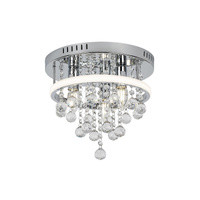Plafon LED Lampa Sufitowa Oprawa Ścienna Natynkowa 32W Ściemnialna Chrom Klasyczny Pallas Rabalux