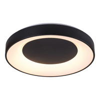 Plafon LED Lampa Sufitowa Oprawa Ścienna Natynkowa 38W 3200lm 3000-6500K CCT Ściemnialna Pilot Timer Czarny Minimalistyczny Ceilo Rabalux