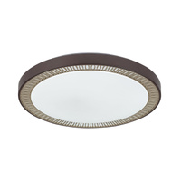 Plafon LED Lampa Sufitowa Oprawa Ścienna Natynkowa 40W 3200lm 3000-6000K CCT Timer Ściemnialna Pilot Brązowy Nowoczesny Matea Rabalux