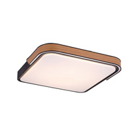 Plafon LED Lampa Sufitowa Oprawa Ścienna Natynkowa 48W 1850lm 3000-6500K CCT RGB Ściemnialna Pilot Timer Czarny Nowoczesny Arild Rabalux