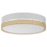 Lampa Sufitowa Plafon Oprawa BOHO WHITE Okrągła Biało-Słomkowa 60cm 15W 4xE27 6535 TK Lighting