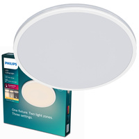 Lampa Sufitowa Plafon Natynkowy LED 18W 1800lm 2700K Biała Ozziet Philips