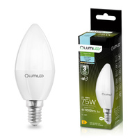 Żarówka LED E14 Świeczka B35 10W = 75W 1100lm 6500K Zimna 180° LUMILED