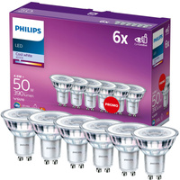 Zestaw 6x Żarówka LED Halogen GU10 PAR16 4.6W = 50W 390lm 4000K Neutralna 36° PHILIPS