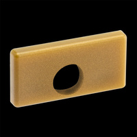 Zaślepka do profilu natynkowego MINI nawierzchniowego nakładanego ZŁOTA Z OTWOREM tworzywo sztuczne