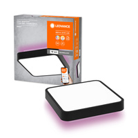 Plafon LED Lampa Oprawa Natynkowa 28W 1700lm RGB CCT z Podświetleniem Ściemnialna 35cm Czarny SMART+ WiFi Orbis Ledvance