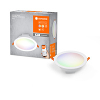 Oprawa Podtynkowa Panel LED Punktowa SPOT 12W 1000lm Ściemnialna CCT RGB Okrągła 17cm Biały SMART+ WiFi Downlight Ledvance