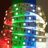 Taśma LED Pasek 12V 72W 300LED 5050 RGB + Neutralna barwa 10mm 5m