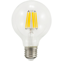 Żarówka LED E27 G80 7W = 60W 810lm 3000K Ciepła 360° Filament GOLDLUX (Polux)