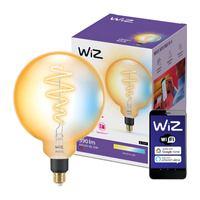 Żarówka LED E27 G200 6W = 25W Filament Bursztynowa SMART WiFi WiZ