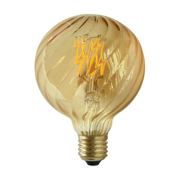 Żarówka LED E27 G95 4W = 38W 450lm 2700K Ciepła GOLDLUX (Polux) Vintage Amber Dekoracyjna