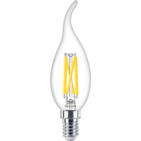 Żarówka LED Płomyk E14 BA35 3.4W = 40W 470lm 2700 Ciepła Filament PHILIPS  Ściemnialna