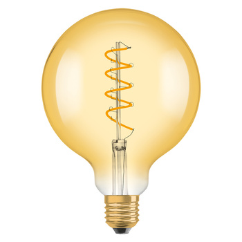 Żarówka LED E27 G125 4,5W = 28W 300lm 2000K Ciepła 300° Filament OSRAM Vintage 1906 Ściemnialna
