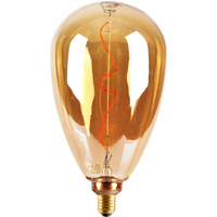 Żarówka Dekoracyjna LED E27 FILAMENT S173 4W 260lm 1800K Ciepła 320° DecoVintage Amber GOLDLUX (Polux)