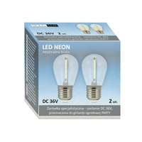 Żarówka LED E27 FILAMENT 0,3W do Girlandy PARTY GOLDLUX (Polux) ZESTAW 2 SZT.