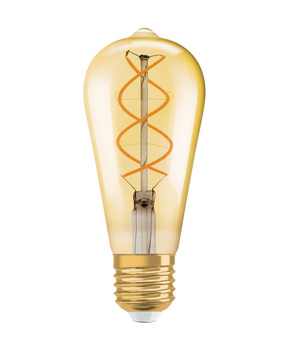 Żarówka LED E27 ST64 4W = 28W 300lm 2000K Ciepła 300° Filament OSRAM Vintage 1906 Ściemnialna