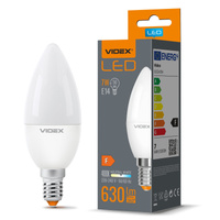 Żarówka LED E14 C37 Świeczka 7W = 50W 630lm 4000K Neutralna 220° Videx