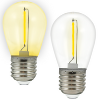 Żarówka LED E27 0.3W 50lm 2200K Żółta 360° Do Girland 36V PARTY Sanico Goldlux